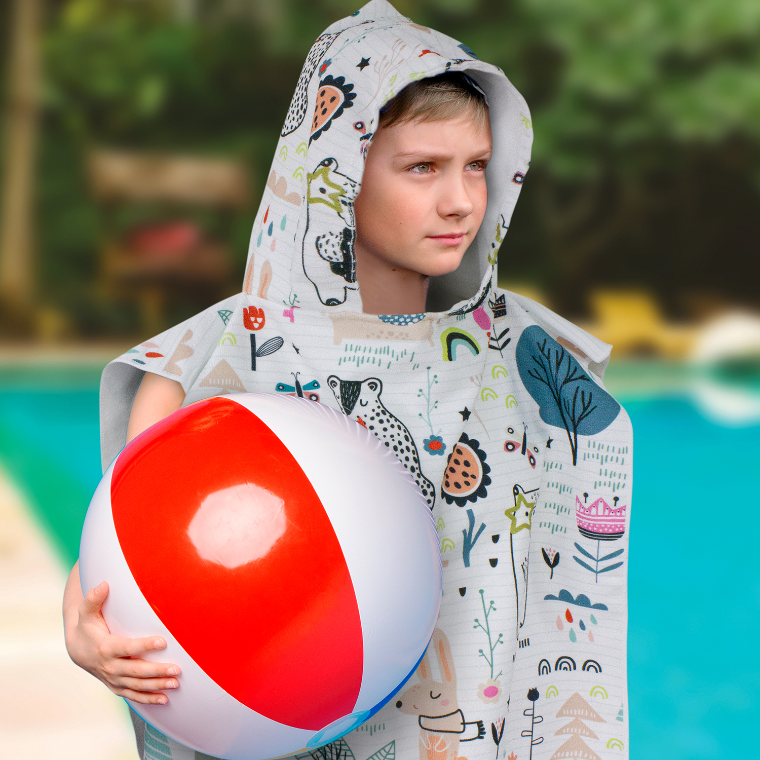 Kids Hooded Towel Features